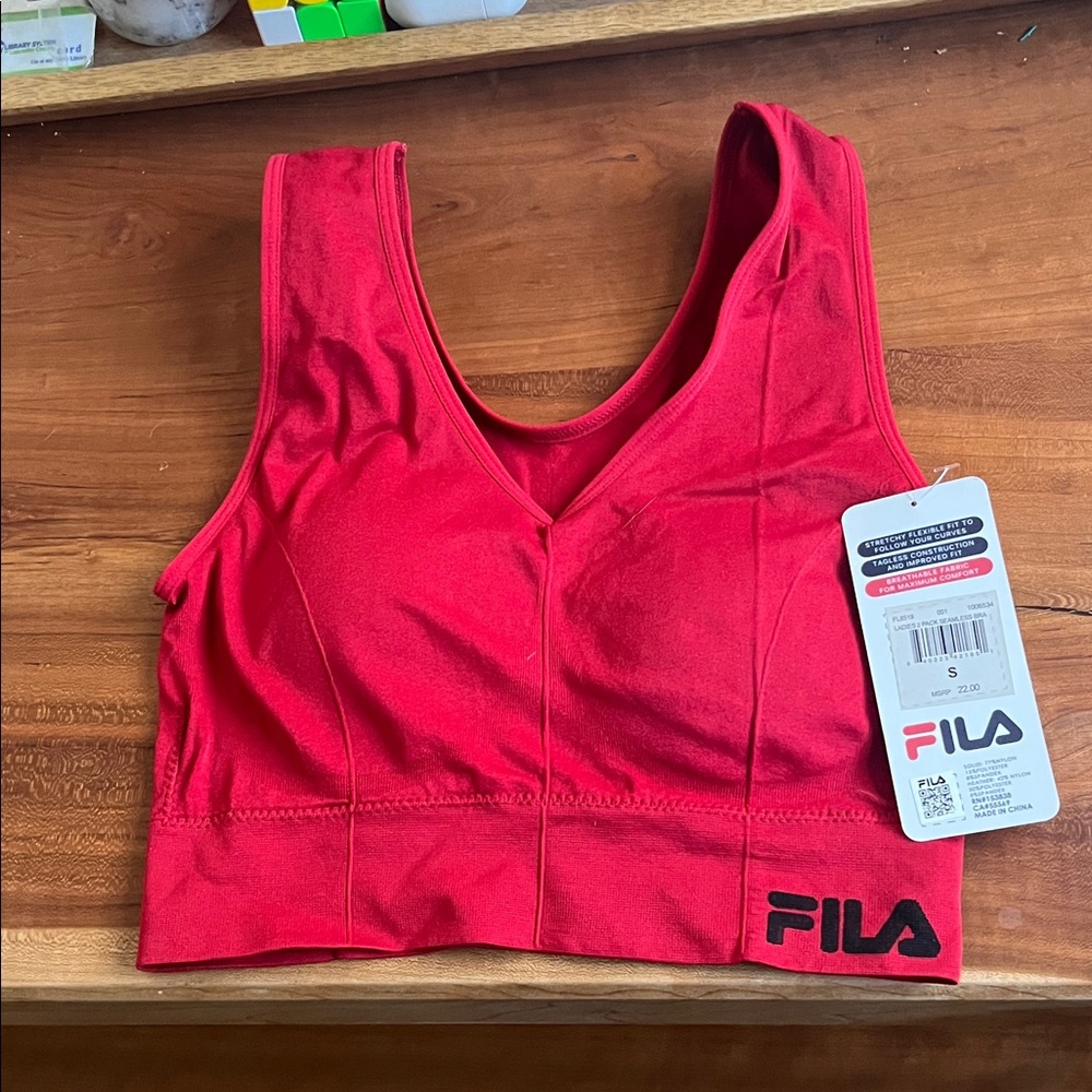 Fila Women's Vibrant Red Sports Bra